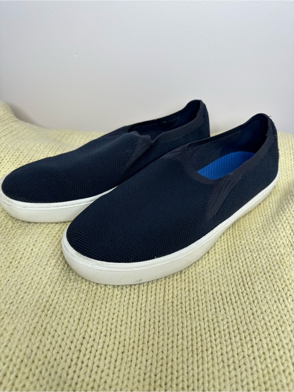 L.L. Bean Women's Navy Slip-On Knit Mules size 7 - Picture 2 of 8